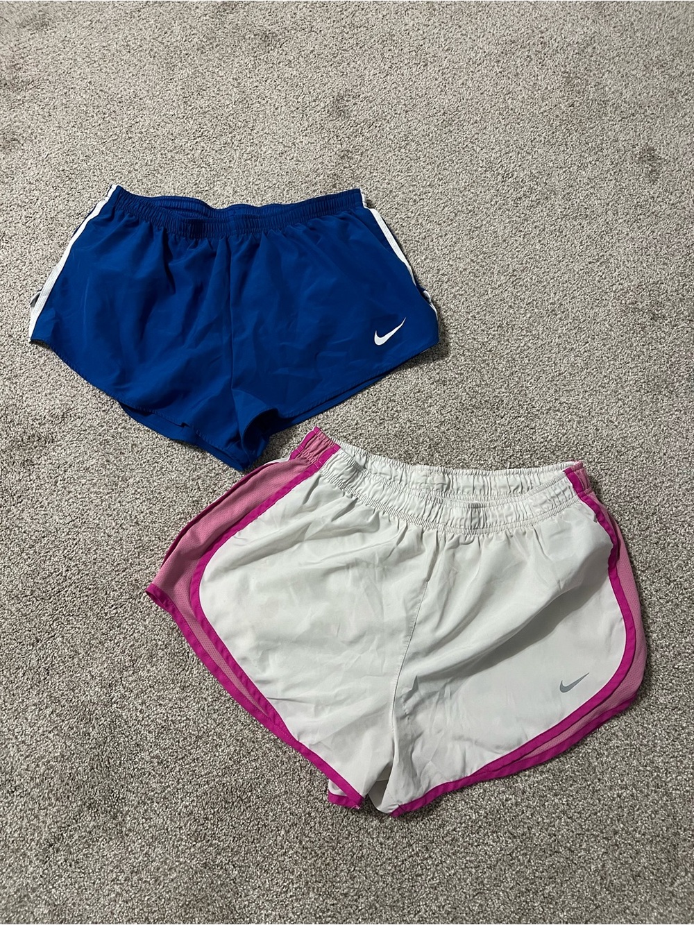 BUNDLE of 2 Nike Women's Athletic Shorts both are a size Large